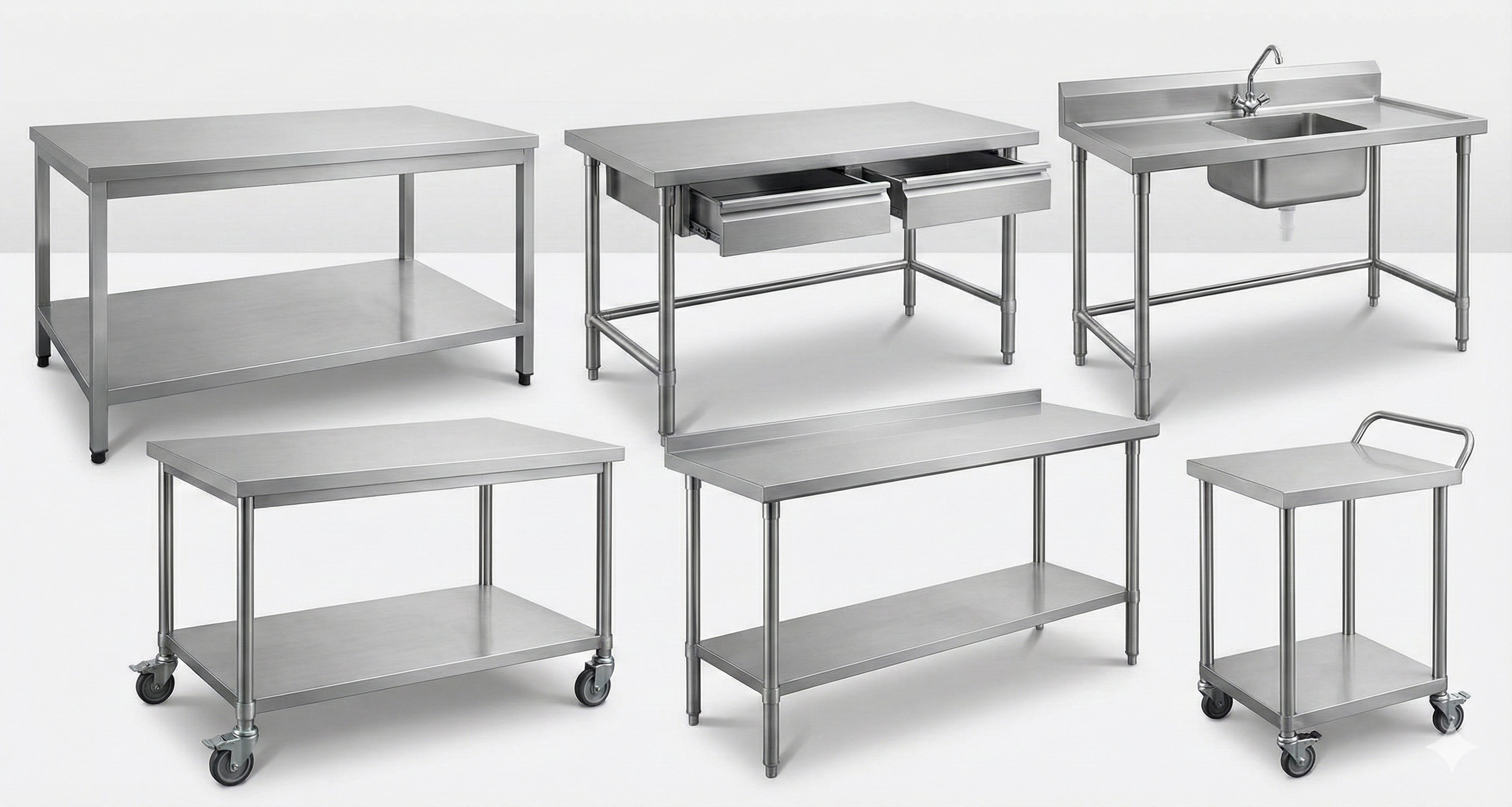 Table inox (gamme pro, multi-dimensions)